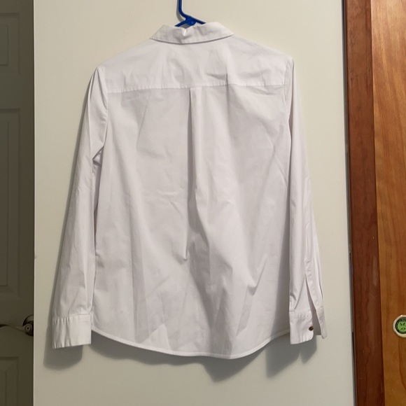 Ivanka Trump White Button Front Shirt- M - Picture 2 of 8